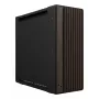 PC korpusas ASUS ProArt PA602 Wood Edition Midi Tower – juodas su medžiu, tinka ATX/EATX, 2x200 mm priekyje, 1x140 mm gale