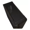 PC korpusas ASUS ProArt PA602 Wood Edition Midi Tower – juodas su medžiu, tinka ATX/EATX, 2x200 mm priekyje, 1x140 mm gale