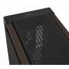 PC korpusas ASUS ProArt PA602 Wood Edition Midi Tower – juodas su medžiu, tinka ATX/EATX, 2x200 mm priekyje, 1x140 mm gale