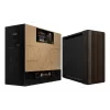 PC korpusas ASUS ProArt PA602 Wood Edition Midi Tower – juodas su medžiu, tinka ATX/EATX, 2x200 mm priekyje, 1x140 mm gale