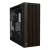 ASUS ProArt PA602 Wood Edition Modern Black - Midi bokštas su grūdinto stiklo šonine sienele, juodas, medinis