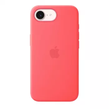 Silicone Dėklas su MagSafe Apple iPhone 17e — Ryški Gvajava, tinka 6,1 colio (15,5 cm) ekranui