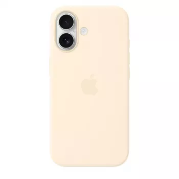 Silicone dėklas su MagSafe, skirtas Apple iPhone 17 — Vanilla, apsauga 16 cm (6,3 colio) ekranui
