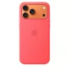 Apsauginis silikoninis dėklas su MagSafe, skirtas Apple iPhone 17 Pro Max – Bright Guava (raudona), tinka 6,9 colio