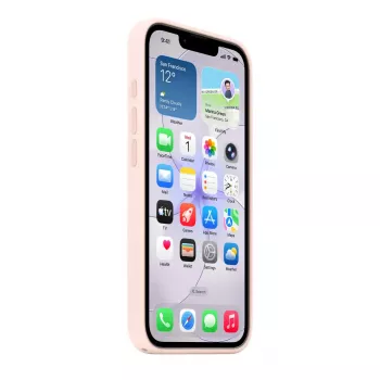 Silicone dėklas su MagSafe, skirtas iPhone 17e, Apple – švelniai rožinis, 6,1 colio (15,5 cm) ekranui