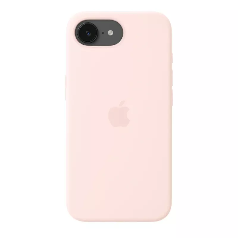 Silicone dėklas su MagSafe, skirtas iPhone 17e, Apple – švelniai rožinis, 6,1 colio (15,5 cm) ekranui