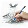 Pieštukas Staedtler 100J 2B, mėlynas lakas, 5,3 mm švinas, 1 vnt.