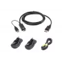 KVM kabelių rinkinys ATEN 1.8 m USB Universal Secure KVM Cable Kit — 1,8 m, USB klaviatūra/pelė, DisplayPort konsolė, juoda