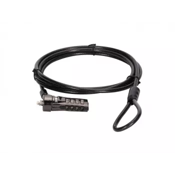 Conceptronic CUSTODIO01BS kombinuotas nešiojamojo kompiuterio spyna, standartinis saugos lizdas, 1,8 m