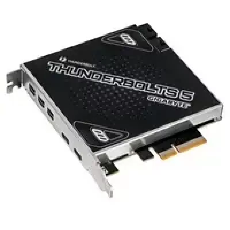 GIGABYTE Thunderbolt 5 PCIe 4.0 x4 plėtotės kortelė su 3× Mini-DisplayPort įėjimais