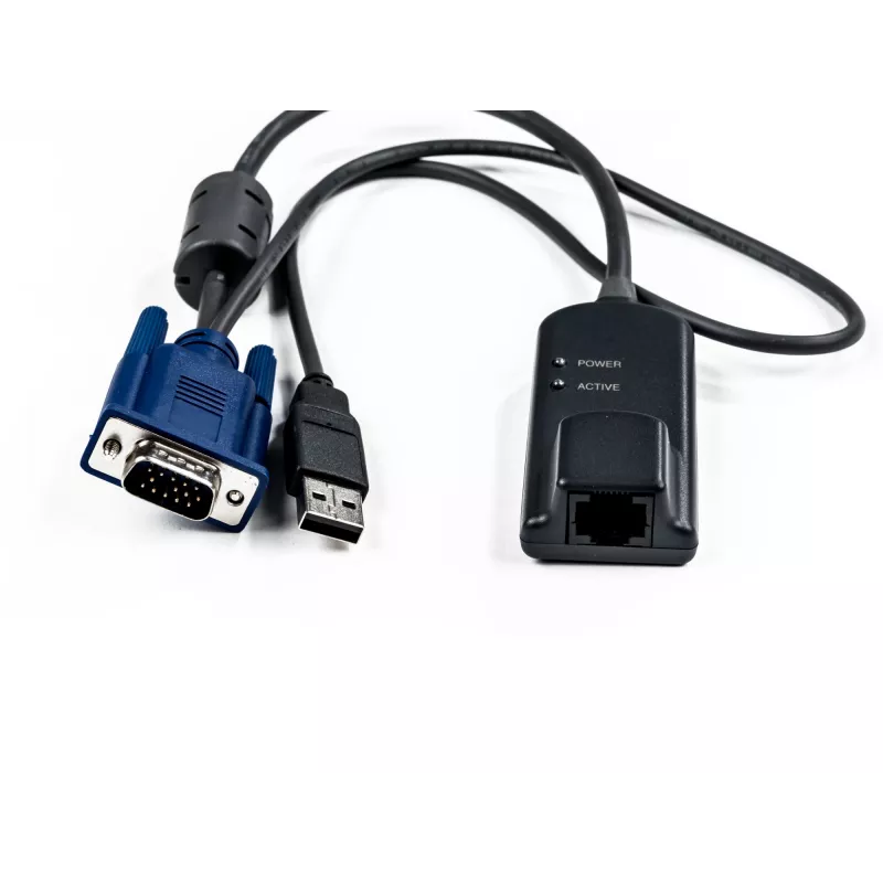 Vertiv Avocent MPUIQ-VMCHS kabelio sąsajos adapteris VGA (D-Sub) USB 2.0 Juoda, Mėlyna