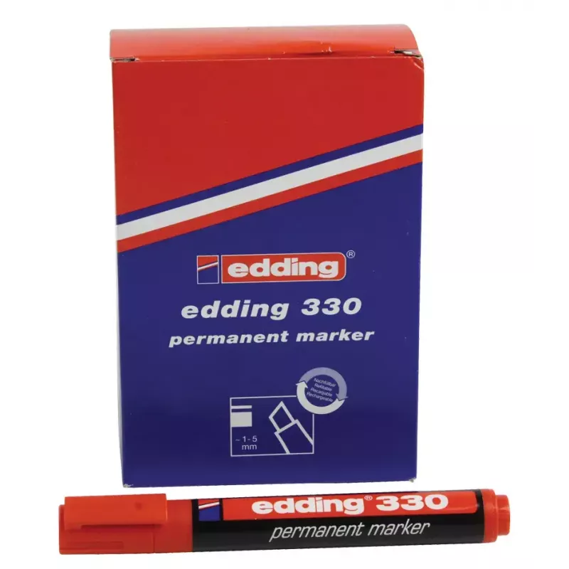 Markeris Edding OFC-ED330RD raudonas, dėžutė 10 vnt.