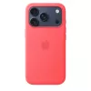Silicone Dėklas su MagSafe, skirtas Apple iPhone 17 Pro — Ryškiai Gvajavos (Raudona) — Apsauginis, tinka 16 cm (6,3 colio) ekranui