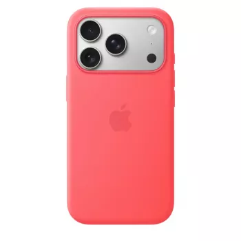 Silicone Dėklas su MagSafe, skirtas Apple iPhone 17 Pro — Ryškiai Gvajavos (Raudona) — Apsauginis, tinka 16 cm (6,3 colio) ekranui
