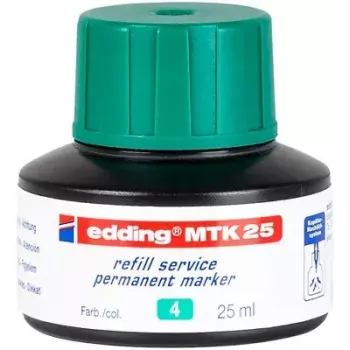 Pildymo rašalas markeriui Edding MTK 25 Žalias 25 ml