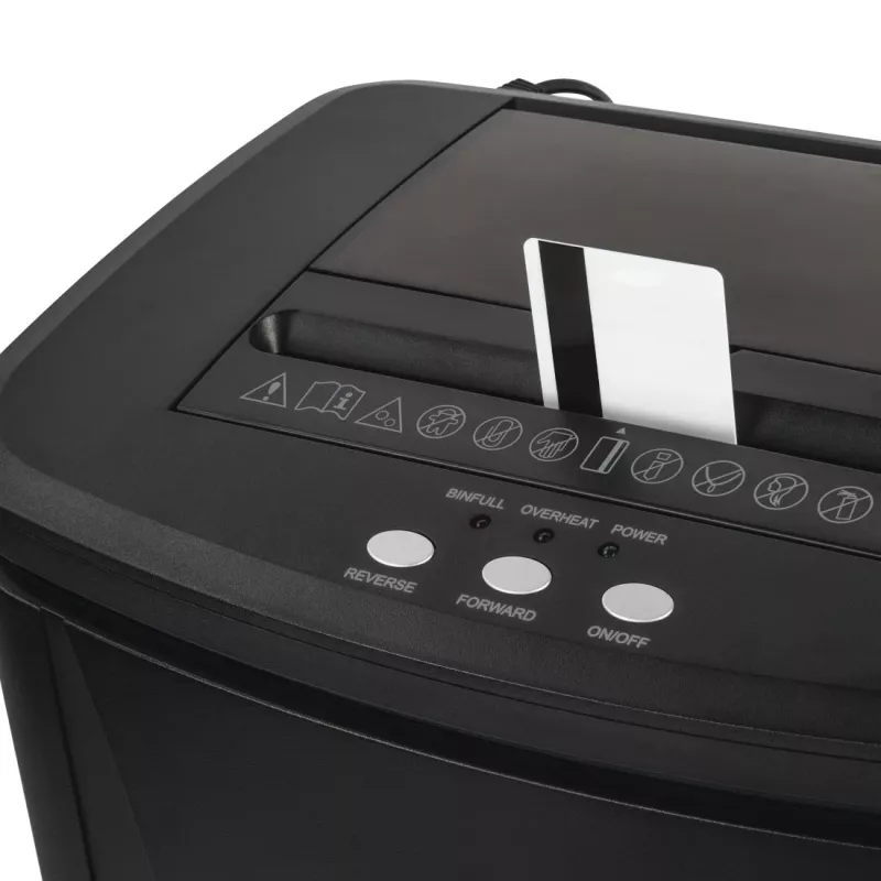 Popieriaus smulkintuvas Hama Premium AutoM120, mikro pjūvis, 60 dB, 22,5 cm, juodas