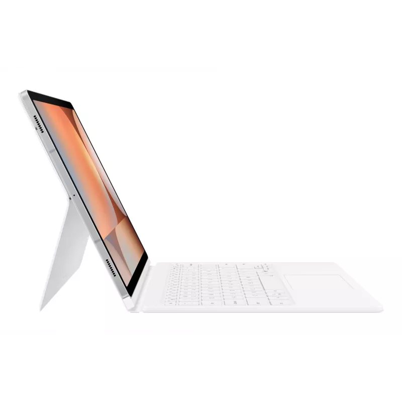 Atverčiamas dėklas Samsung EF-DX825, skirtas Galaxy Tab S10+ / S9+ / S9 FE 12.4 colio, baltas