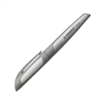 Parkerinis rašiklis STABILO Flow Grey, mėlynas rašalas kasetėje