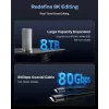 TerraMaster D1 SSD Pro išorinis SSD korpusas Aliuminis M.2