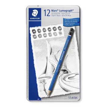 Pieštukų rinkinys Staedtler Mars Lumograph 100, 12 vnt.