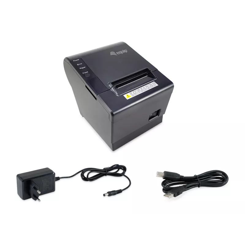 Equip 58 mm terminis kvitų spausdintuvas su automatiniu pjaustytuvu, USB/Ethernet/pinigų stalčiaus jungtys