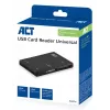 ACT USB 3.0 kortelių skaitytuvas AC6370 CF MMC MS Duo MicroSD SDHC juodas