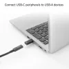 USB-A (vyriškas) į USB-C (moteriškas) adapteris ACT AC7376 juodas
