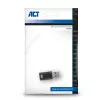 USB-A (vyriškas) į USB-C (moteriškas) adapteris ACT AC7376 juodas