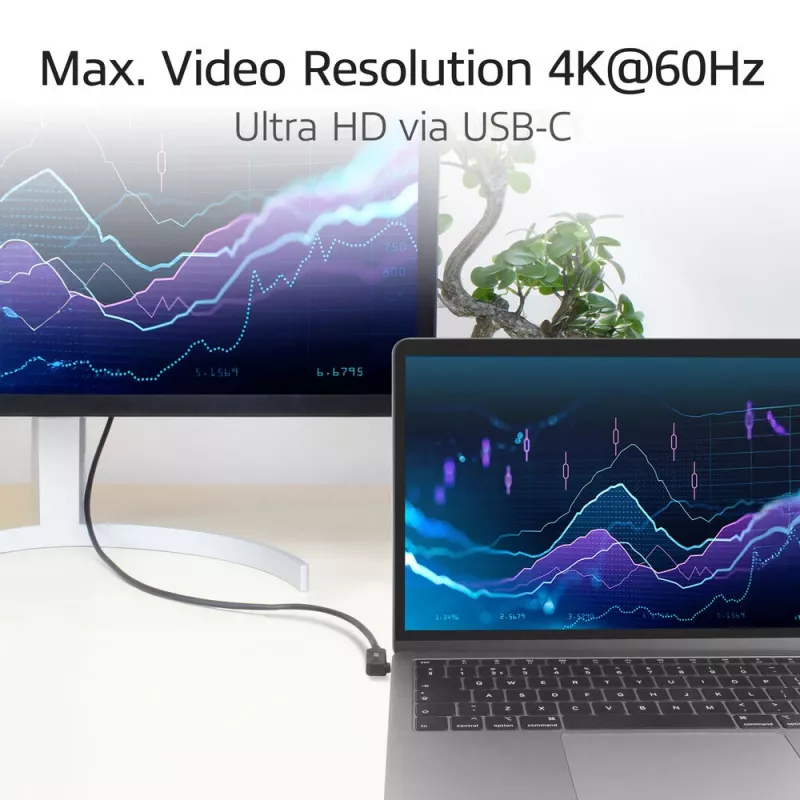 ACT USB 3.0 10Gbps 60W USB Type-C (kairė/dešinė lenktas) į USB Type-C (aukštyn/žemyn lenktas) laidas, 0,5 m