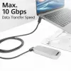 ACT USB 3.0 10Gbps 60W USB Type-C (kairė/dešinė lenktas) į USB Type-C (aukštyn/žemyn lenktas) laidas, 2 m