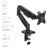 Monitoriaus ranka ACT 35 colių ekranams, dujinė spyruoklė, vienas monitorius, spaustuvas/įvorė, iki 9 kg, VESA 75x75–100x100, pakreipimas ±45°, juoda
