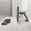 Monitoriaus ranka ACT 35 colių ekranams, dujinė spyruoklė, vienas monitorius, spaustuvas/įvorė, iki 9 kg, VESA 75x75–100x100, pakreipimas ±45°, juoda