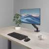Monitoriaus ranka ACT 35 colių ekranams, dujinė spyruoklė, vienas monitorius, spaustuvas/įvorė, iki 9 kg, VESA 75x75–100x100, pakreipimas ±45°, juoda