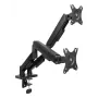 ACT monitorių laikiklis 35 colių, dujinis spyruoklinis, 2 monitoriams, Essentials, Clamp/Grommet, 18 kg, 43,2 cm (17 col.), 88,9 cm (35 col.), 100 x 100 mm, Juodas