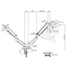 ACT monitorių laikiklis 35 colių, dujinis spyruoklinis, 2 monitoriams, Essentials, Clamp/Grommet, 18 kg, 43,2 cm (17 col.), 88,9 cm (35 col.), 100 x 100 mm, Juodas