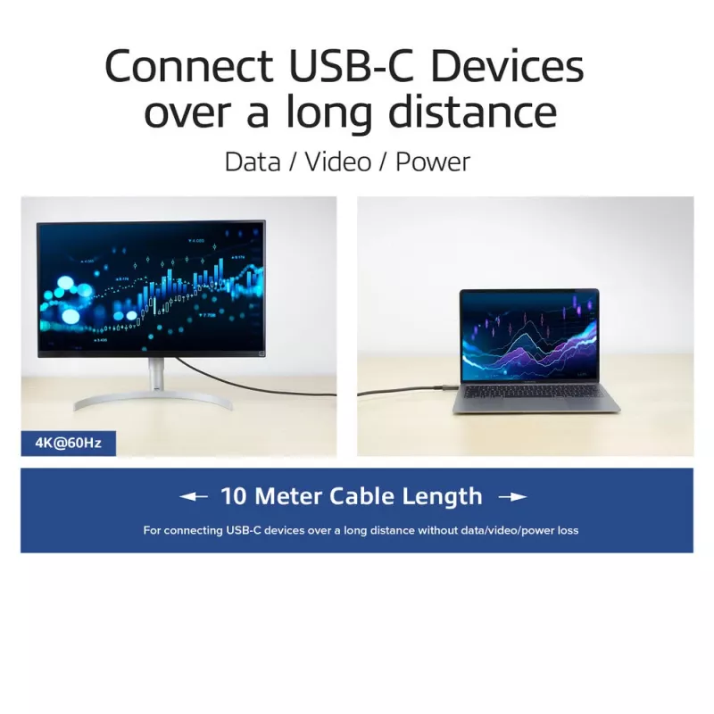 ACT USB-C 3.2 Gen2 aktyvus optinis laidas (AOC) 3 m