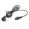 ACT maitinimo laidas CEE 7/7 kampinis kištukas - C13 IEC Lock juodas 5 m, EL269S