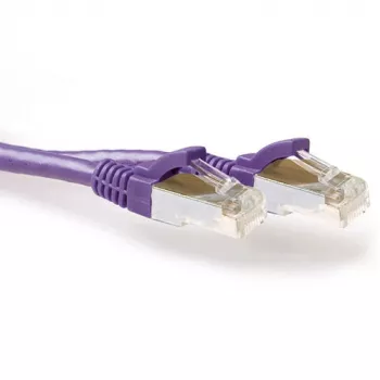 ACT Purple 20.00 metro SFTP CAT6A jungiamasis kabelis su apsaugotais RJ45 kištukais