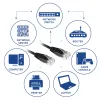 ACT Black 15 m U/UTP CAT6 jungiamasis kabelis su RJ45 jungtimis