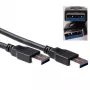 USB 3.0 A kištukas - USB A kištukas 5,00 m, ACT, SB0002