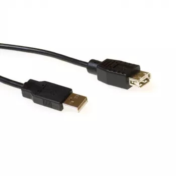 Prailginimo laidas USB 2.0 A (vyriškas) - USB A (moteriškas) 5,00 m juodas ACT SB2250