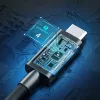 USB-C į USB-C Thunderbolt 4 kabelis CHOETECH A3010 — 40 Gbps, 100 W įkrovimas, 0,8 m, juodas