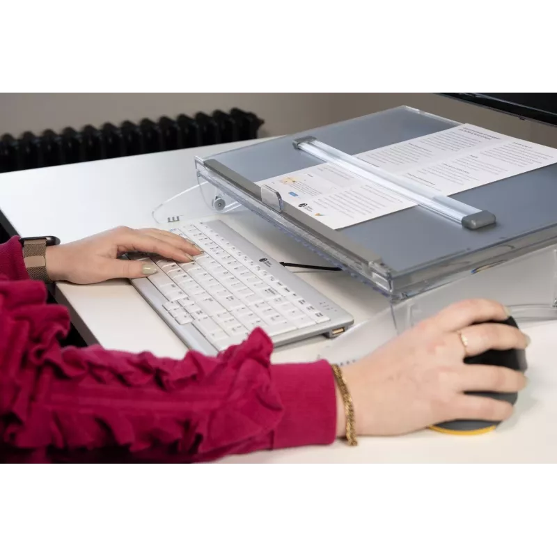 BakkerElkhuizen FlexDesk 640 reguliuojamo aukščio dokumentų laikiklis