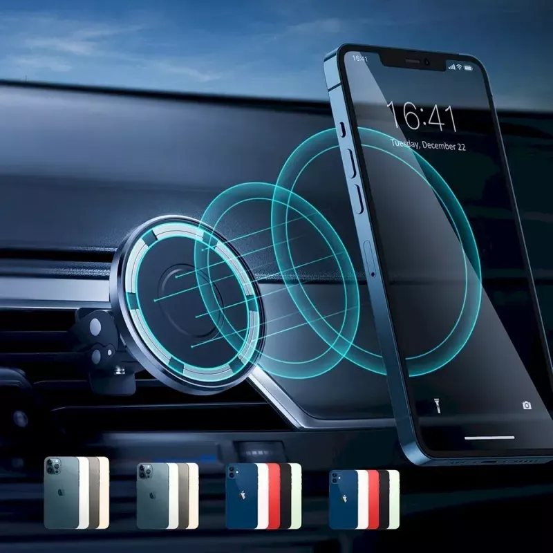 Magnetinis telefono laikiklis automobiliui CHOETECH, skirtas iPhone 12, tvirtinamas prie ventiliacijos grotelių, kompaktiškas