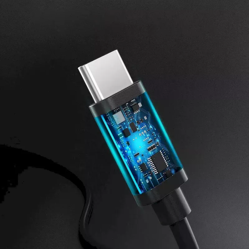 USB Type-C į Type-C laidas CHOETECH CC0004-V2, 3 m, PD 20W, juodas