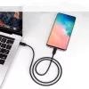 USB Type-C į Type-C laidas CHOETECH CC0004-V2, 3 m, PD 20W, juodas