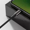 Kabelis Baseus Tungsten Gold 1 m juodas Lightning į USB C