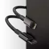 Kabelis Baseus Tungsten Gold 1 m juodas Lightning į USB C