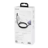 Kabelis Baseus Tungsten Gold 1 m juodas Lightning į USB C