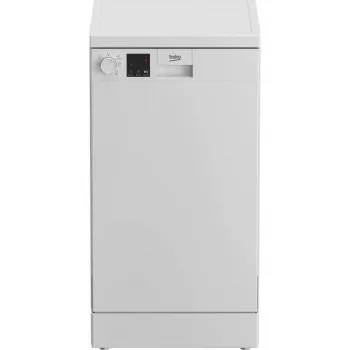 Siauras indaplovė BEKO DVS05024W — 10 komplektų, 45 cm, 49 dB, E klasė